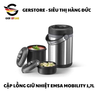 Cặp lồng giữ nhiệt emsa mobility 2 ngăn tiện lợi khi mang đi làm giữ được nhiệt lâu chất liệu an toàn cho sức khỏe