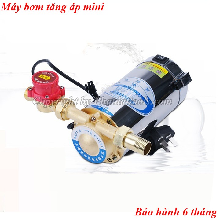 Máy bơm tăng áp tự động cho bình nóng lạnh,máy giặt,sen vòi-Hàng chính hãng-Bảo hành 6 tháng