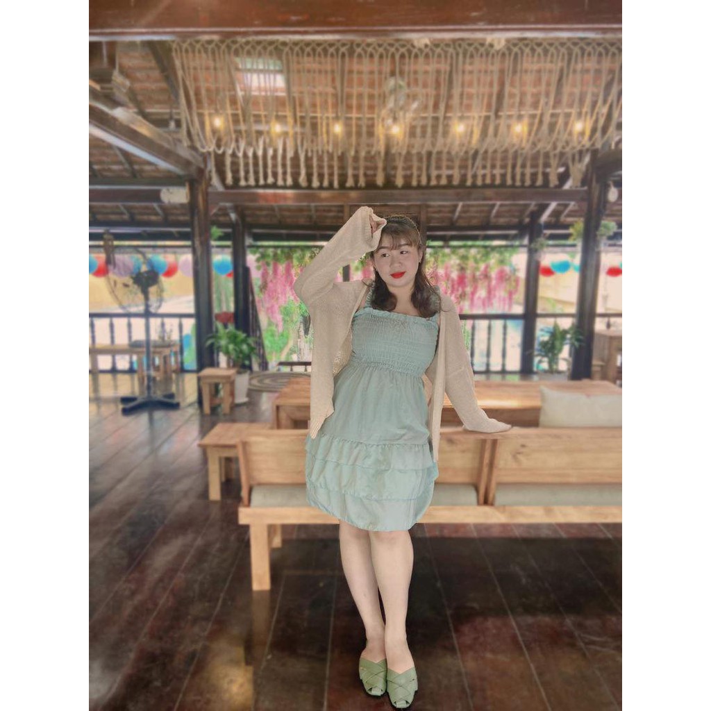 đầm 2 dây ulzzang nhiều màu 40-100kg(ms: DRN1) | BigBuy360 - bigbuy360.vn