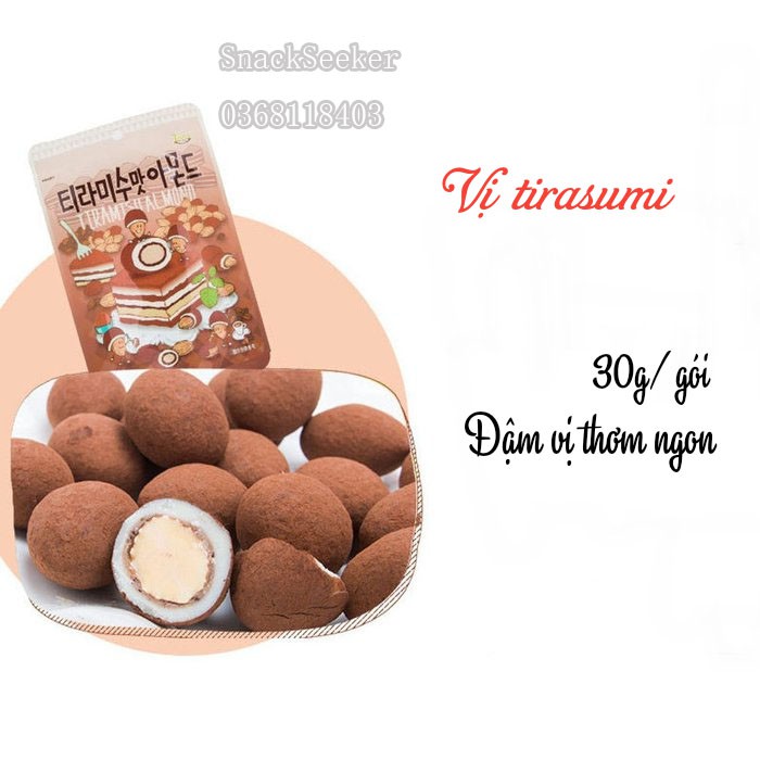 [Mã 77FMCGSALE1 giảm 10% đơn 250K] Hạt hạnh nhân tẩm bơ mật ong Hàn Quốc Tom's farm- Gói 35g- SNACK SEEKER | BigBuy360 - bigbuy360.vn