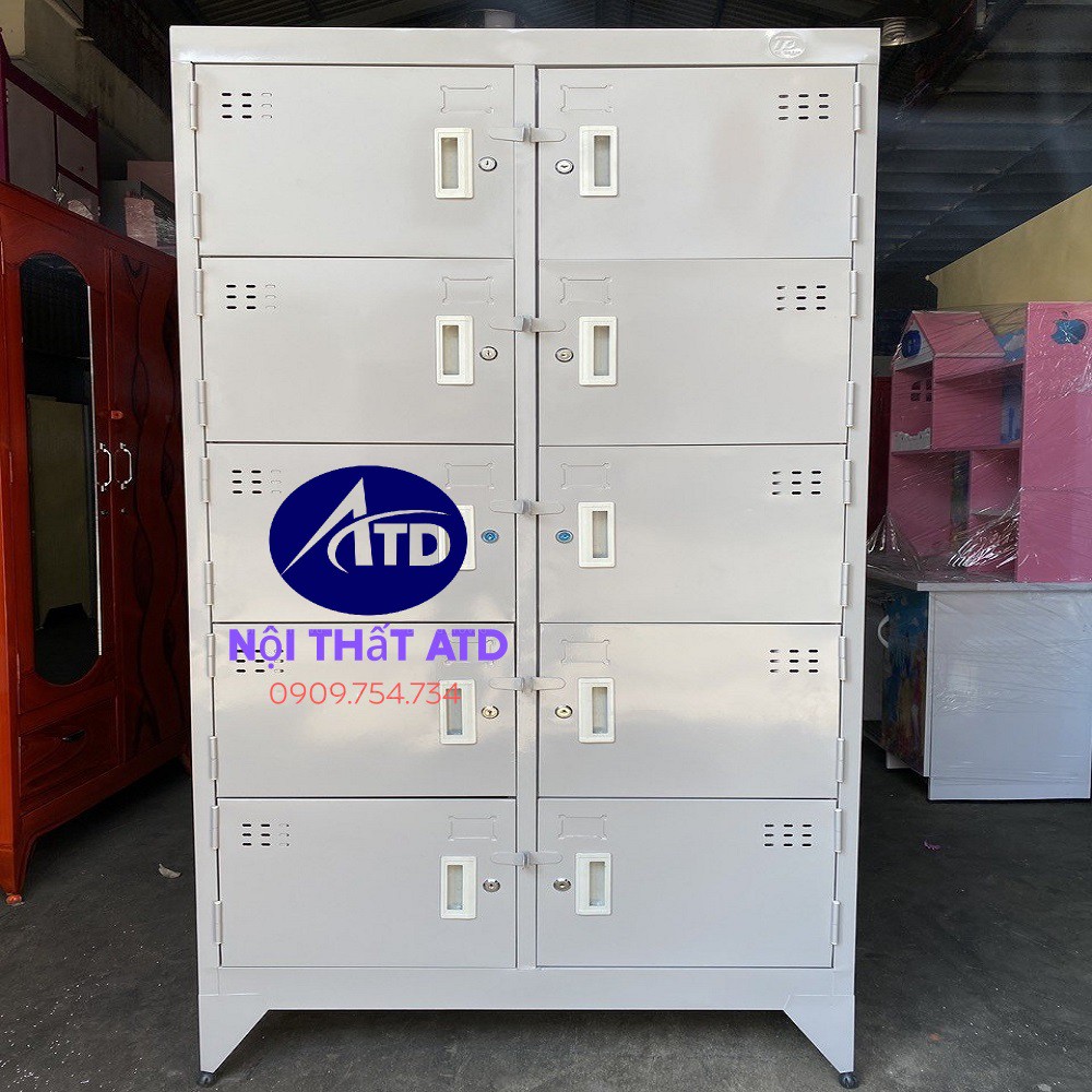 Tủ locker 6 ngăn, 8 ngăn,10 ngăn,12 ngăn, sắt dày dặn, bảo hành 2 năm, freeship