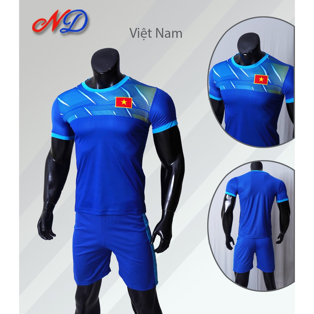 Bộ Đồ Đá Banh Đội Tuyển Việt Nam xanh bích - biển U23