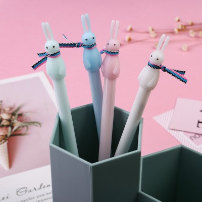 Bút thỏ quàng khăn D150 bút hoạt hình bút dễ thương bút kute viết gel