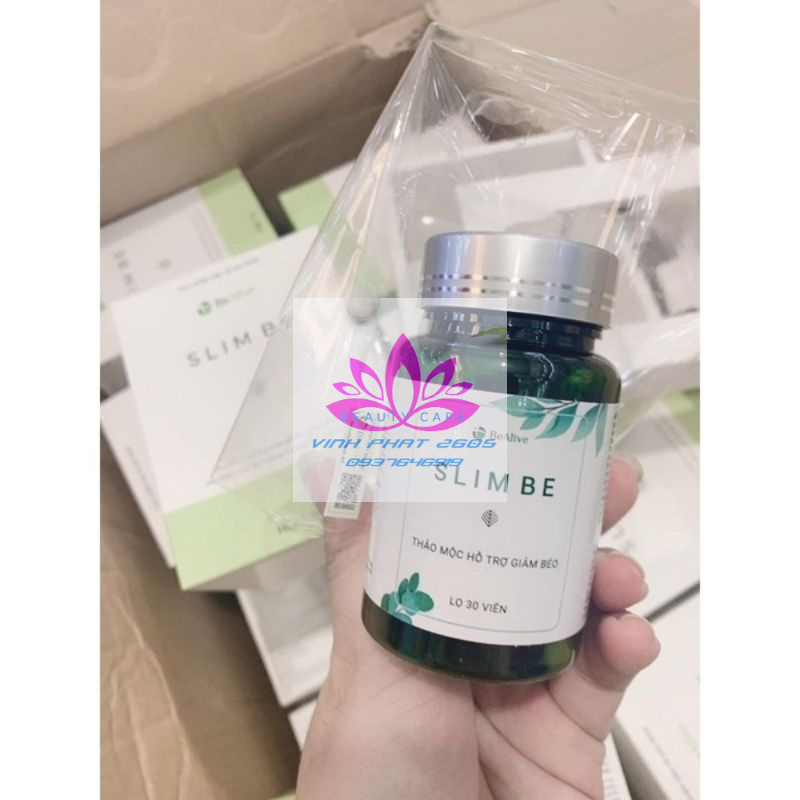 0[CHÍNH HÃNG] Mẫu Lọ giảm cân SLIM BE của Bealive Hộp 30 viên, hàng công ty cam kết hiệu quả