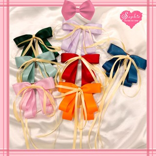 🎀 Kẹp nơ phối dây tua rua Sophie Store kẹp nơ cho bé