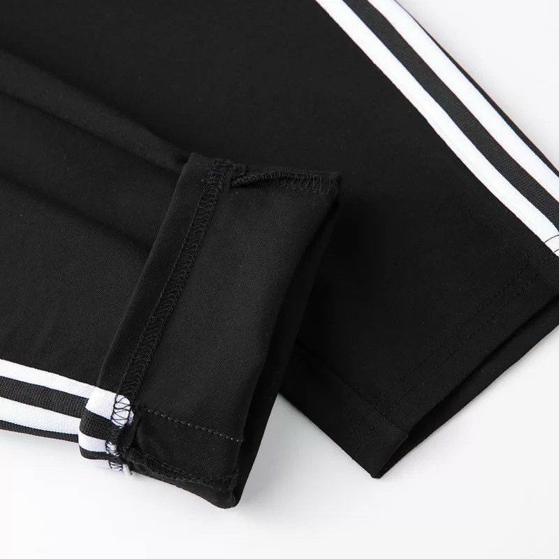 Quần thể thao nam 3 sọc, quần dài nam viền 2 màu trắng đen thể thao Thời Trang Ullzang Unisex Nam Nữ