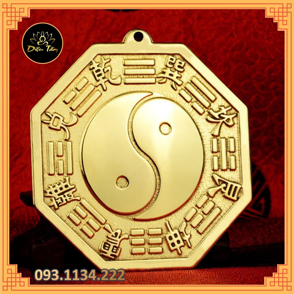 gương bát quái phong thủy đồng nguyên chất