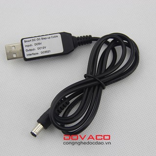 Cáp chuyển đổi điện áp từ cổng USB 5V sang 12V