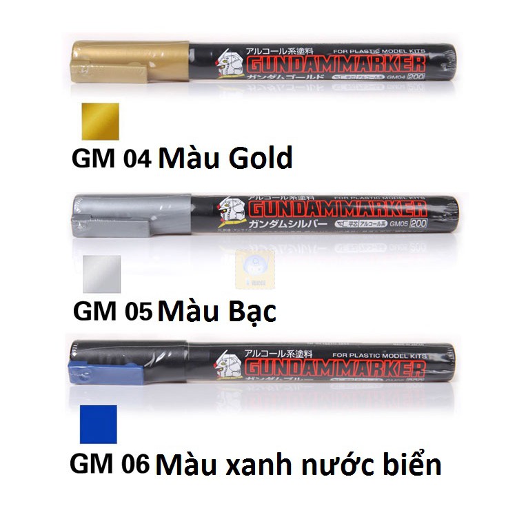 Dụng cụ mô hình Bút kẻ lằn và bút tô Gundam Marker