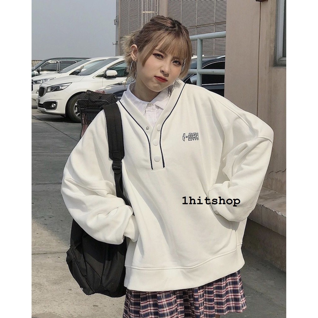 Áo Sweater VIỀN CỔ 1--OAK Unisex 1hitshop