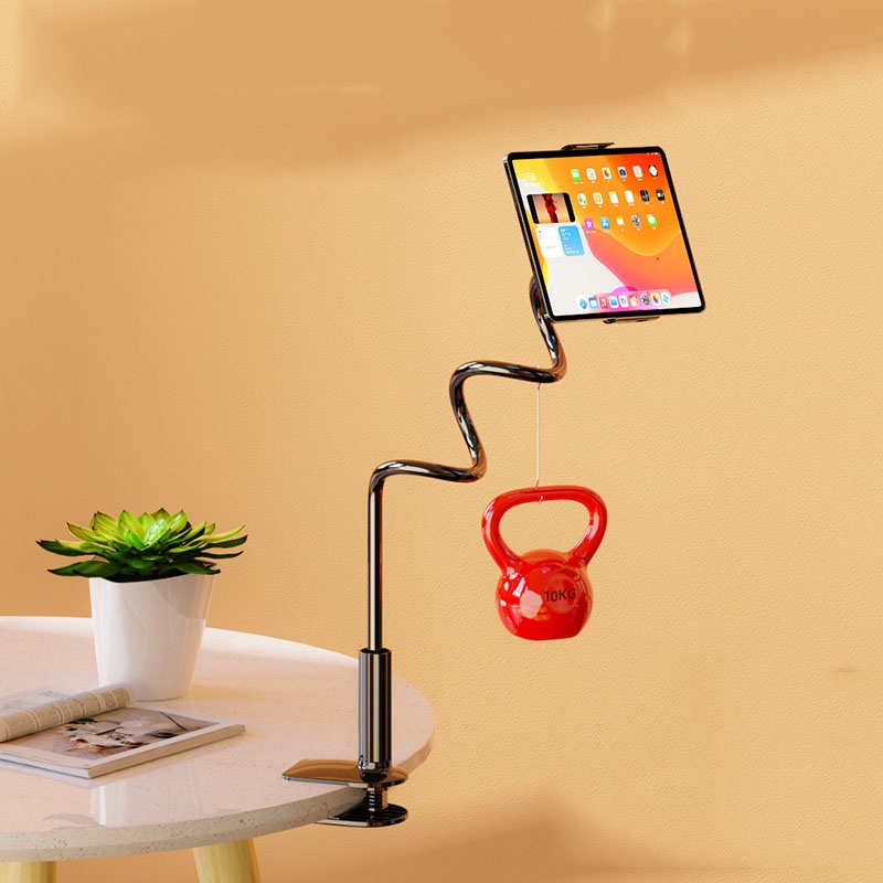 Giá Kẹp Đỡ Điện Thoại Ipad Máy Tính Bảng Chiều Dài 1 Mét Kẹp Bàn Đầu Giường Uốn Mọi Kiểu-Ráp