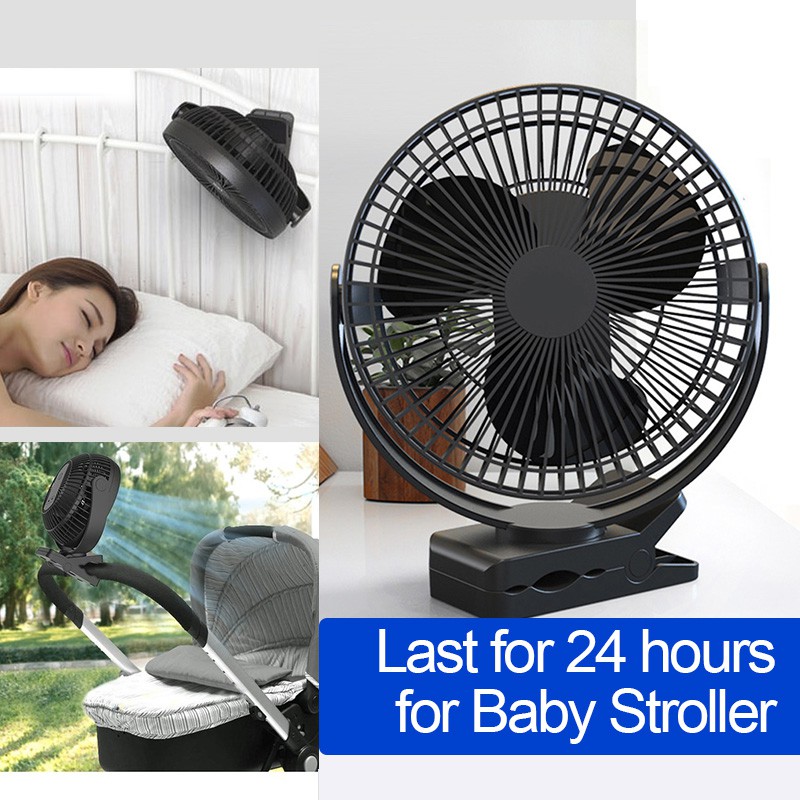 Quạt Điện Để Bàn Dạng Kẹp 8inch Sạc Usb 720 24 Giờ Có Thể Điều Chỉnh