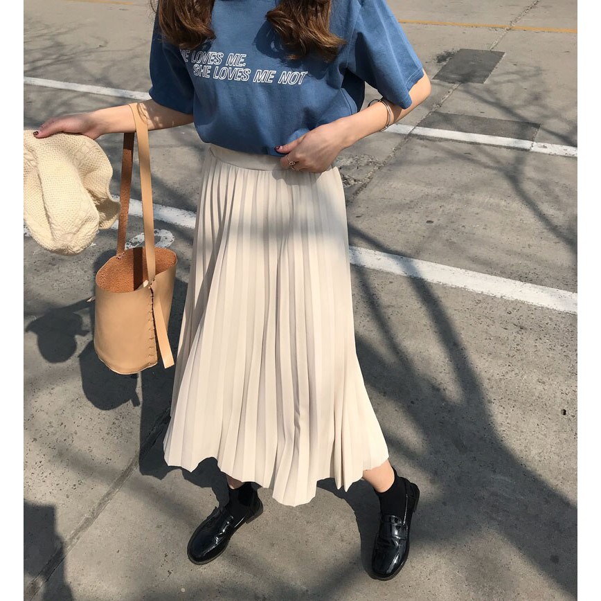 Váy Xòe Dập Ly Thời Trang BT Fashion (DÀI - Dập Ly) - VA01 - Có váy lót bên trong + Video, Hình Thật | BigBuy360 - bigbuy360.vn