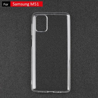 Ốp lưng silicone dẻo trong suốt cho Samsung Galaxy M51, M31, M30s, M30, M21, M20, M11, M10 siêu mỏng 0.5 mm