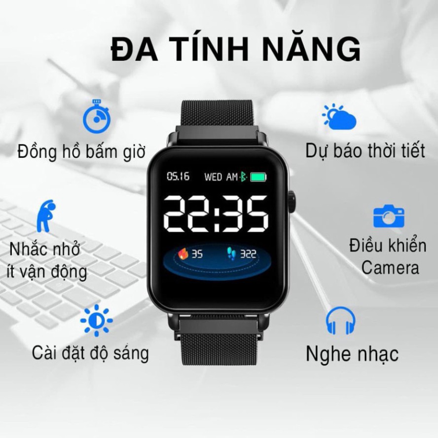 Đồng Hồ Thông Minh Z9 Pro - Đồng Hồ Điện Thoại Kết Nối Bluetooth Nhận Thông Báo Tin Nhắn Cuộc Gọi, Đo Huyết Áp Nhịp Tim