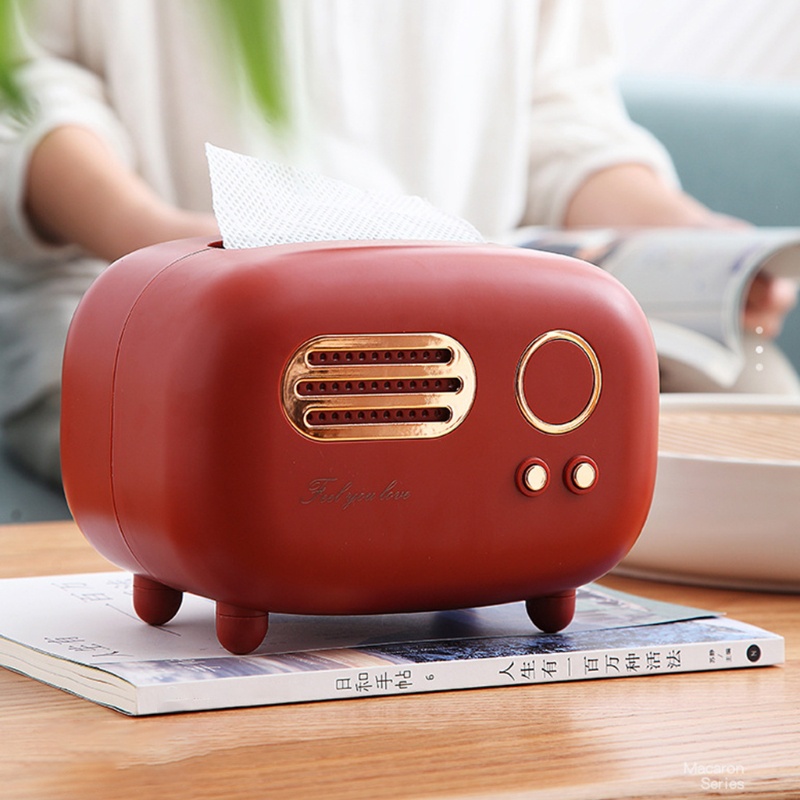 Hộp Nhựa Đựng Khăn Giấy Hình Radio