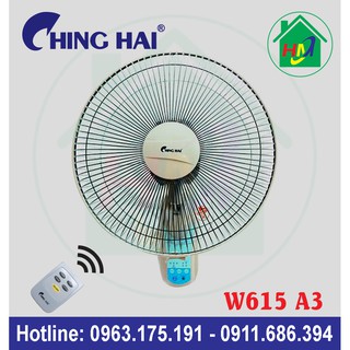 Quạt Treo Tường Điều Khiển Từ Xa Chinghai W615A3