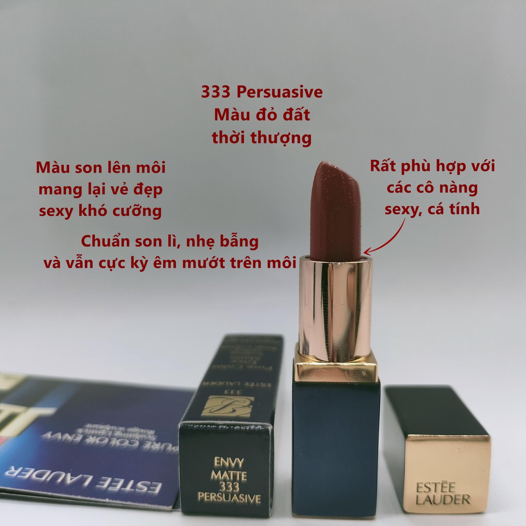 Son lì pha dưỡng Estee Lauder Pure Color Envy Sculpting Lipstick minisize 1.2g căng mọng gợi cảm
