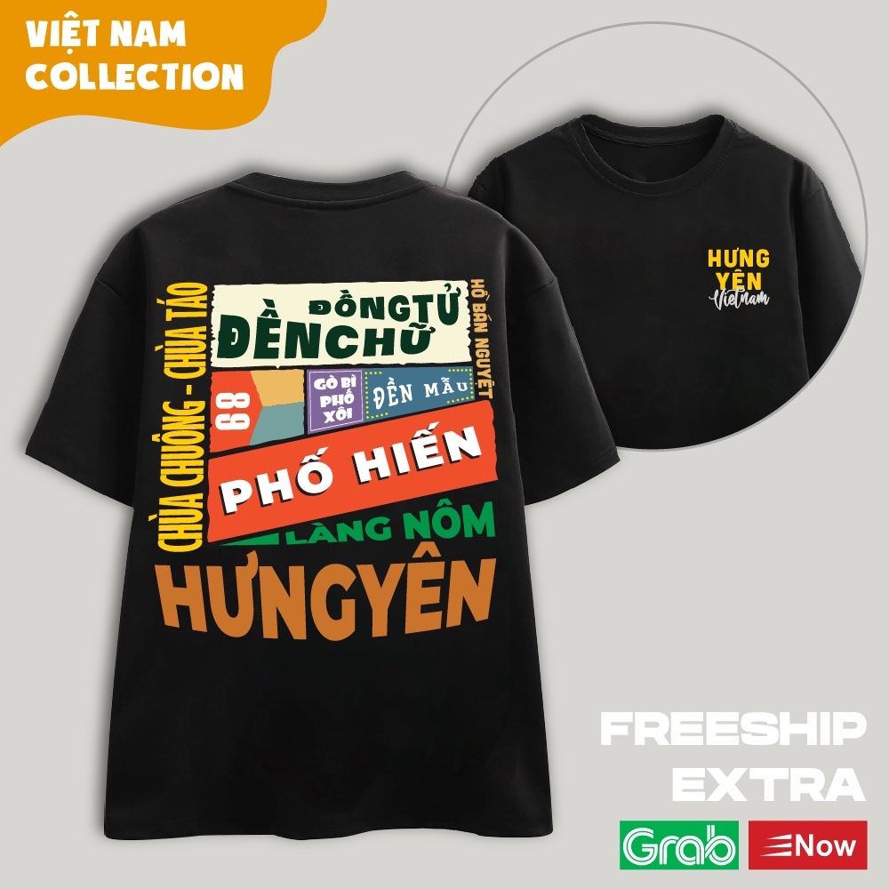 Áo Thun Unisex Nam Nữ Oversize Local Brand Tỉnh Thành - Hưng Yên