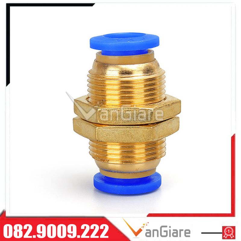 Nối ống siết thành khí nén PM 4mm 6mm 8mm 10mm 12mm - Nối nhanh, nối thẳng ống phun sương