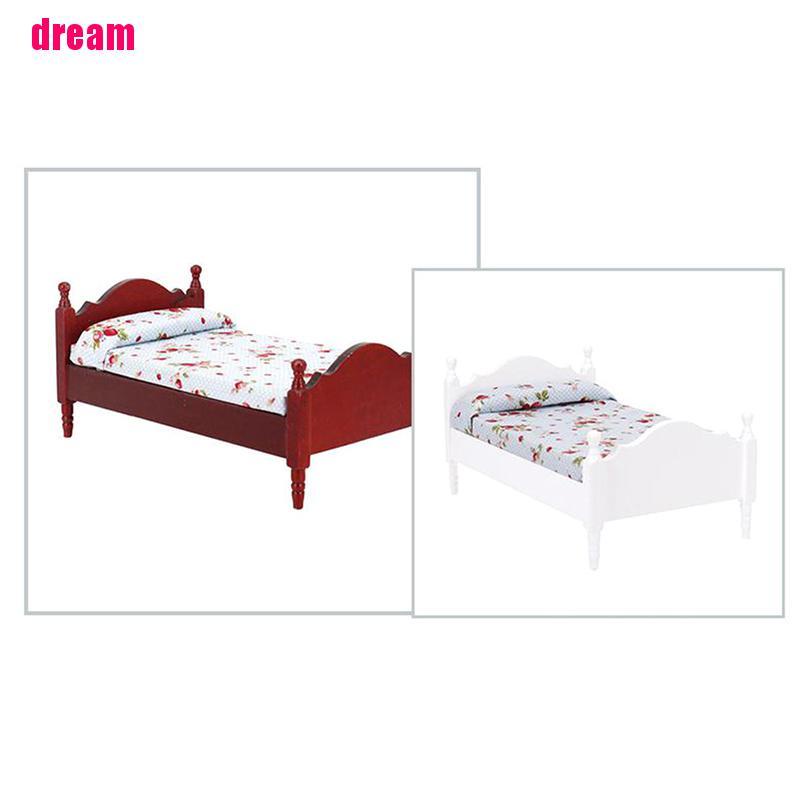 Mô Hình Giường Ngủ Nhỏ Trang Trí Nhà Búp Bê