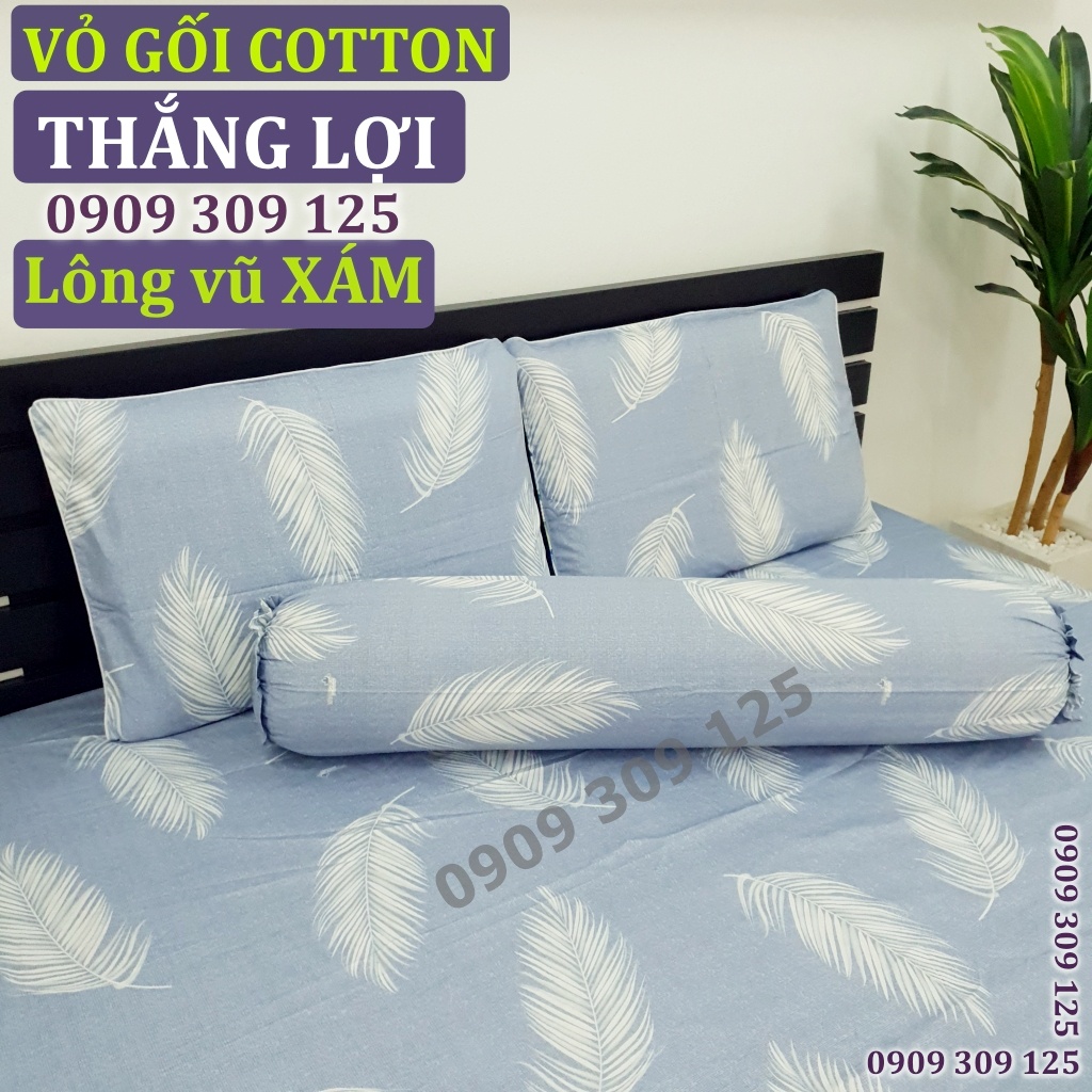 (RẺ VÔ ĐỊCH) bộ drap cotton Thắng Lợi, ga giường (ảnh thật) LÔNG VŨ XÁM