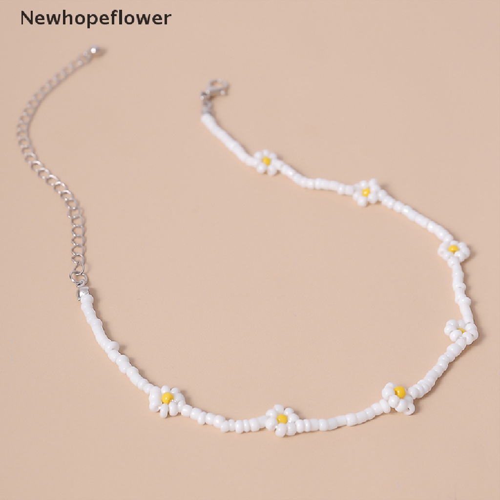 (NFPH) Vòng Cổ choker Mặt Hoa Cúc Handmade Phong Cách Bohemian Cho Nữ
