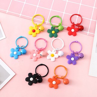 [ CÓ SẴN ] Móc khoá hình bông hoa đính chuông xinh xắn