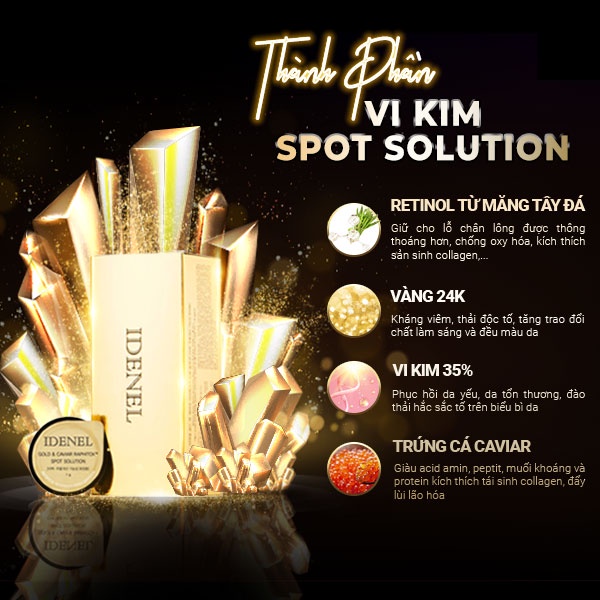 Vi kim sinh học gold & caviar – raphitox spot solution