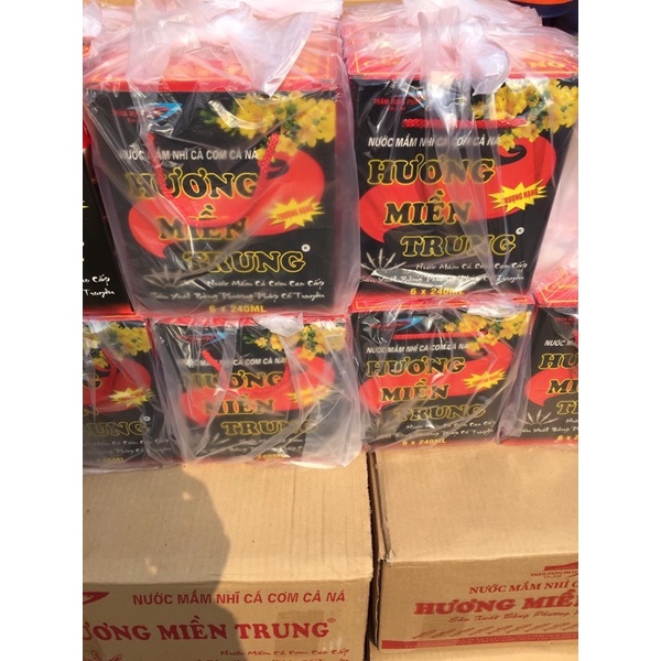 Mắm /Nước mắm cá cơm Cà Ná Hương Miền Trung_thượng hạng 30 đạm_ 6 chai thủy tinh 240ml