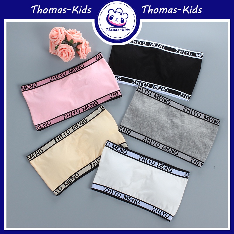 Áo Ngực Không Dây Thoáng Khí Có Thể Tháo Rời Cho Bé Gái 8-16 Tuổi