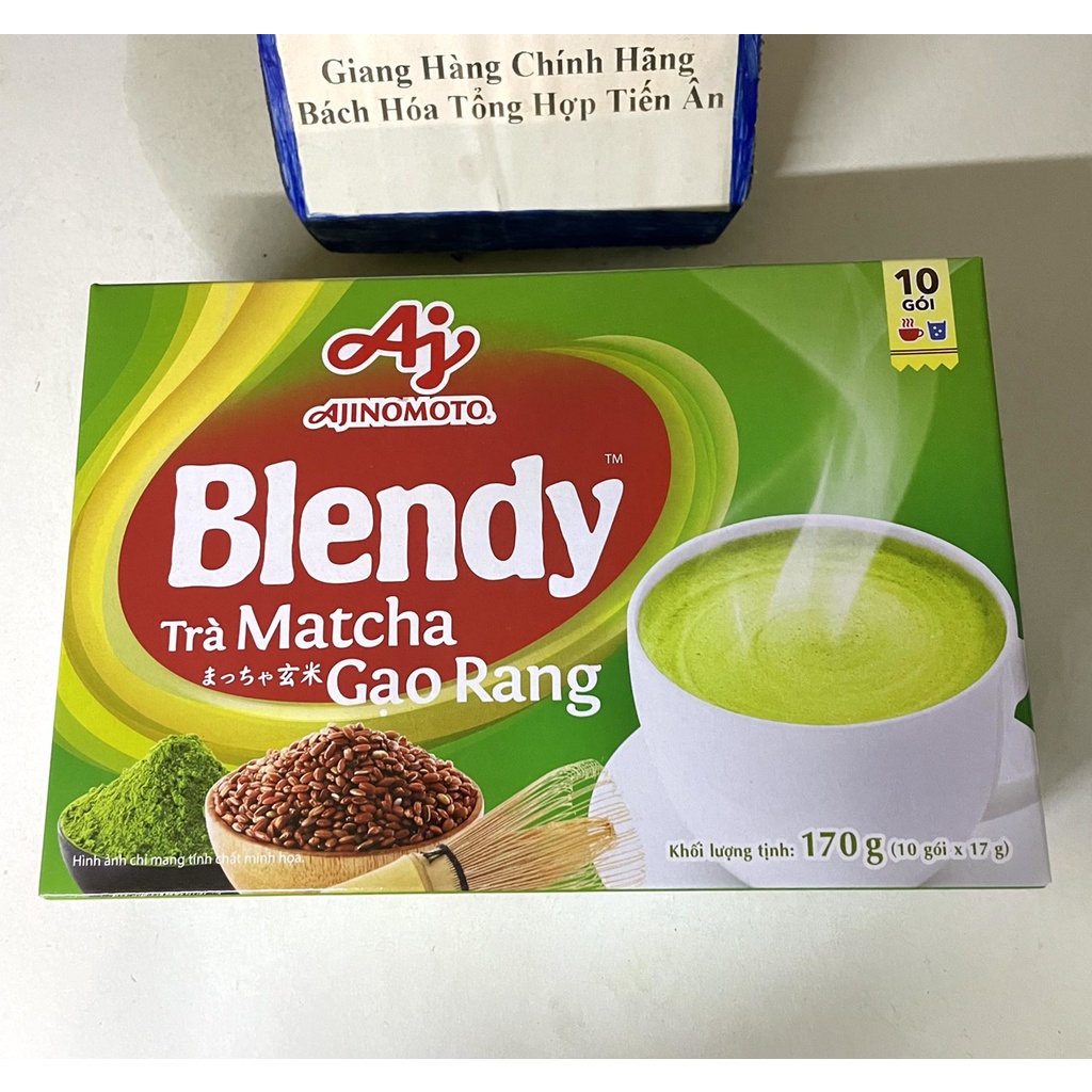 Trà matcha gạo rang Blendy hộp 170g trà matcha Nhật Bản