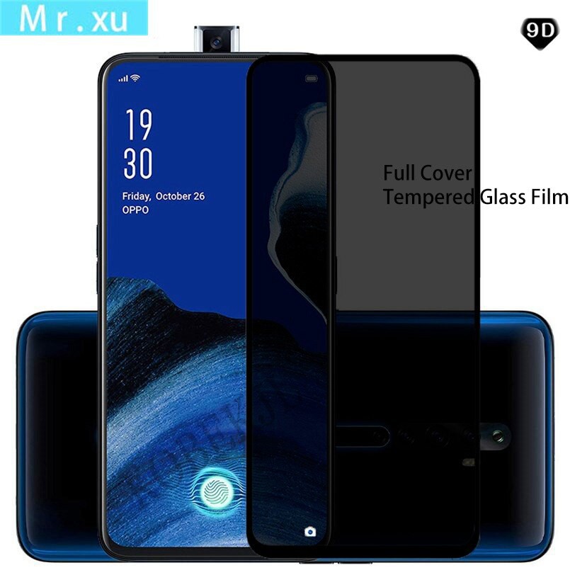 Kính Cường Lực Toàn Màn Hình Chống Nhìn Trộm Cho Oppo Reno A Z 3 4 3a 3 Pro 4g