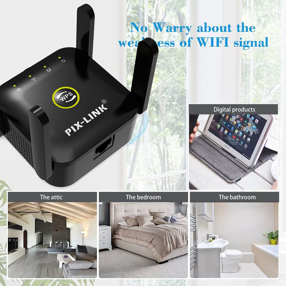 Bộ Khuếch Đại Tín Hiệu Wifi 300Mbps 802.11N 2.4G Chuyên Dụng