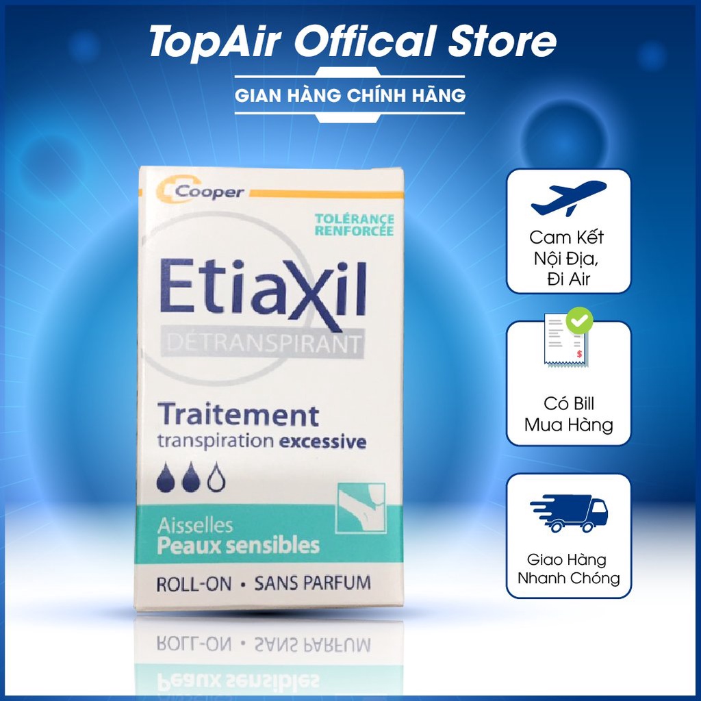 Lăn nách etiaxil không mùi chính hãng, lăn khử mùi hôi nách, hết mồ hôi nách không gây vàng áo