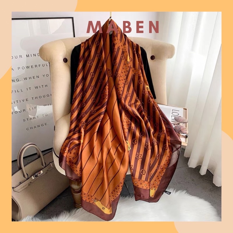 Khăn choàng lụa cao cấp size 90x180cm