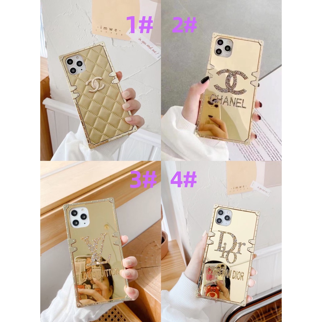 Ốp Điện Thoại Hình Vuông Tráng Gương Đính Đá Cho Samsung A13 A13LITE A12 M12 A02 MO2 A02S A03S M01 A03CORE A23 A33 A53 A73 5G