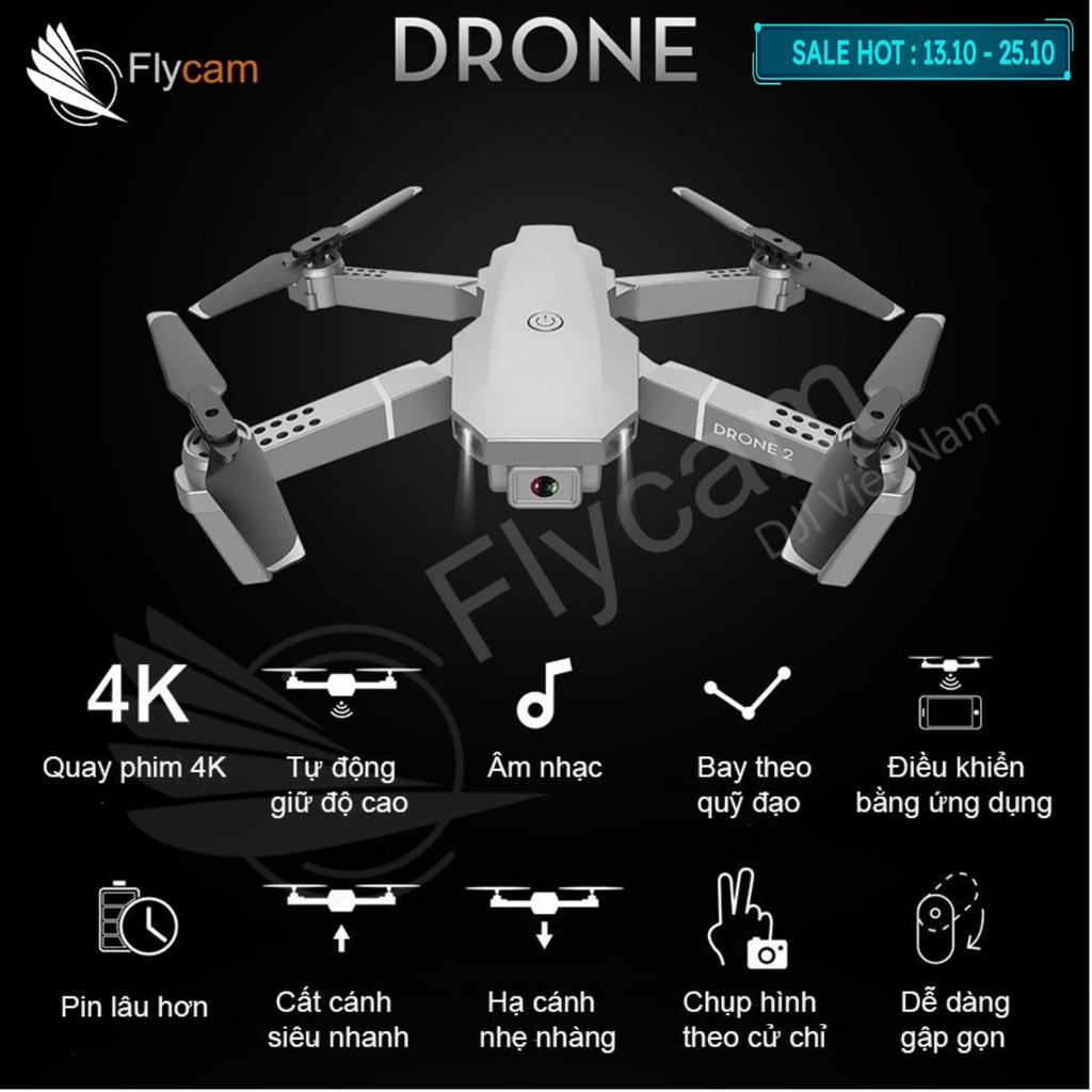 FLYCAM E88S - FLYCAM DRONEX 2021 FULL HD 1080p - FLYCAM GIÁ RẺ