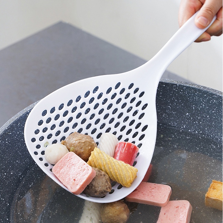 1 Chiếc (Màu Sắc Ngẫu Nhiên) Muỗng Lọc Mì / Thực Phẩm Đa Năng Chịu Nhiệt Độ Cao Không Biến Dạng