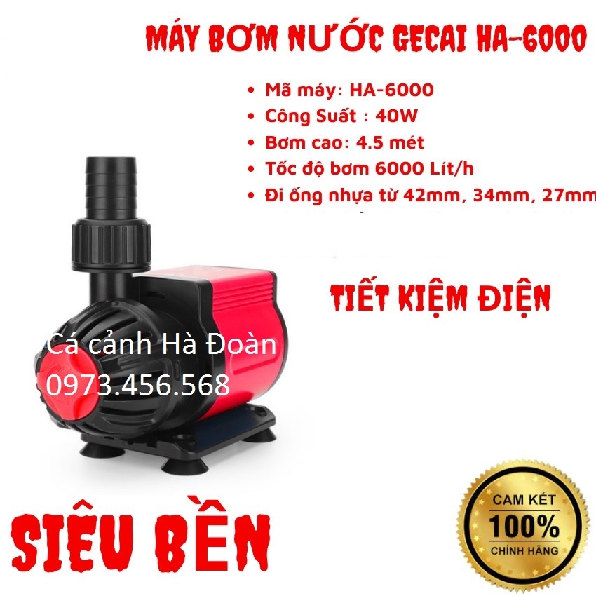 Máy Bơm Nước Tiết Kiệm Điện OU Gecai HA (HA-3000; HA-4500; HA-6000; HA-8000; HA-10000; HA-12000) cacanhhadoan