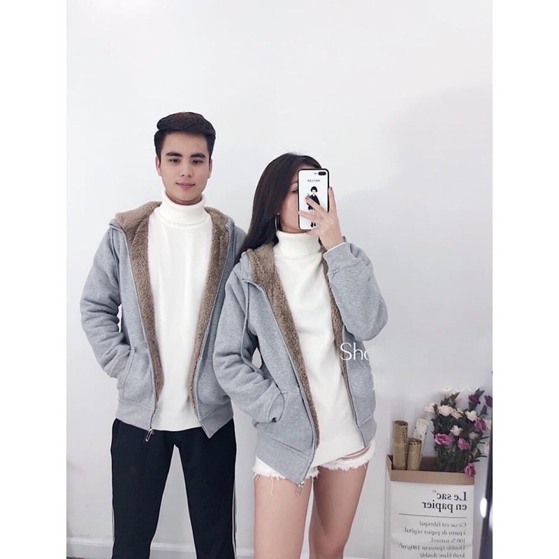 Áo khoác lót lông nam nữ sành điệu cá tính cho mùa đông lạnh❤️FREESHIP❤️ | BigBuy360 - bigbuy360.vn