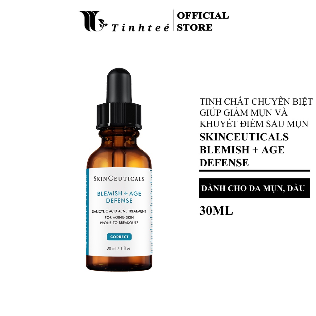 Tinh chất Skinceuticals Blemish + Age Defense giúp kiểm soát bã nhờn và ngăn ngừa hình thành mụn 30ml