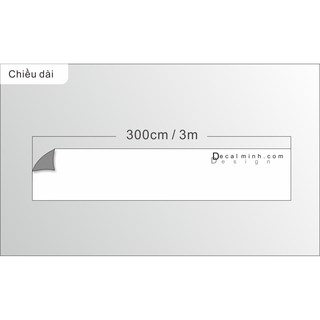 Combo 3m Decal Lấp Lánh 7 Màu ( Trắng )