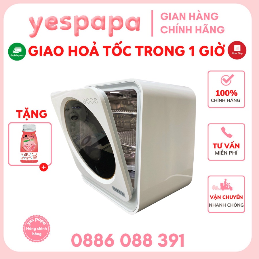 Máy tiệt trùng, Sấy khô tia UV-C và bảo quản bình sữa MOAZ BÉBÉ MB025