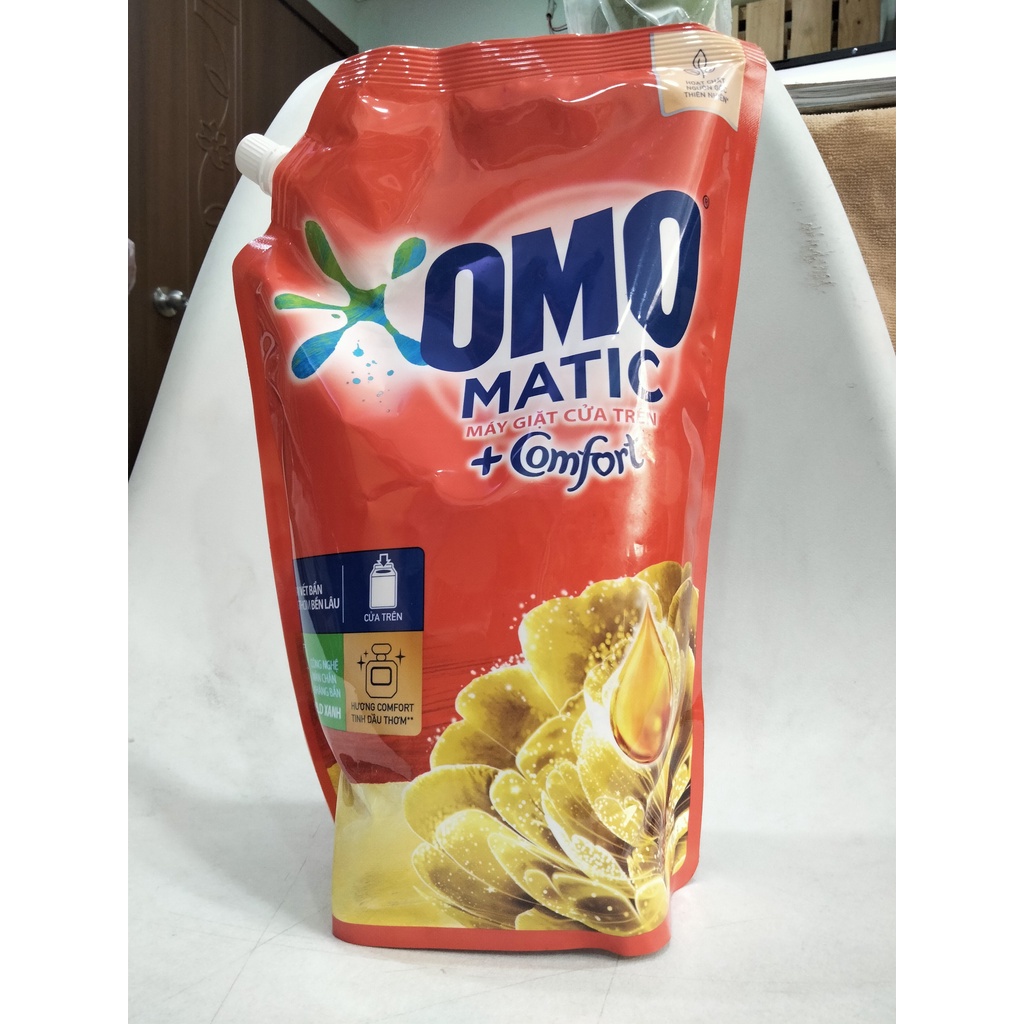 Nước giặt Omo Matic máy giặt cửa trên, túi 2.2KG/2.1L