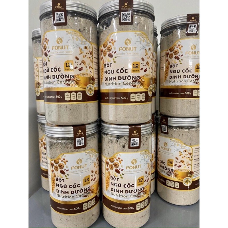 Bột ngũ cốc dinh dưỡng Fonut Nutrition Cereals 12 loại hạt 500g