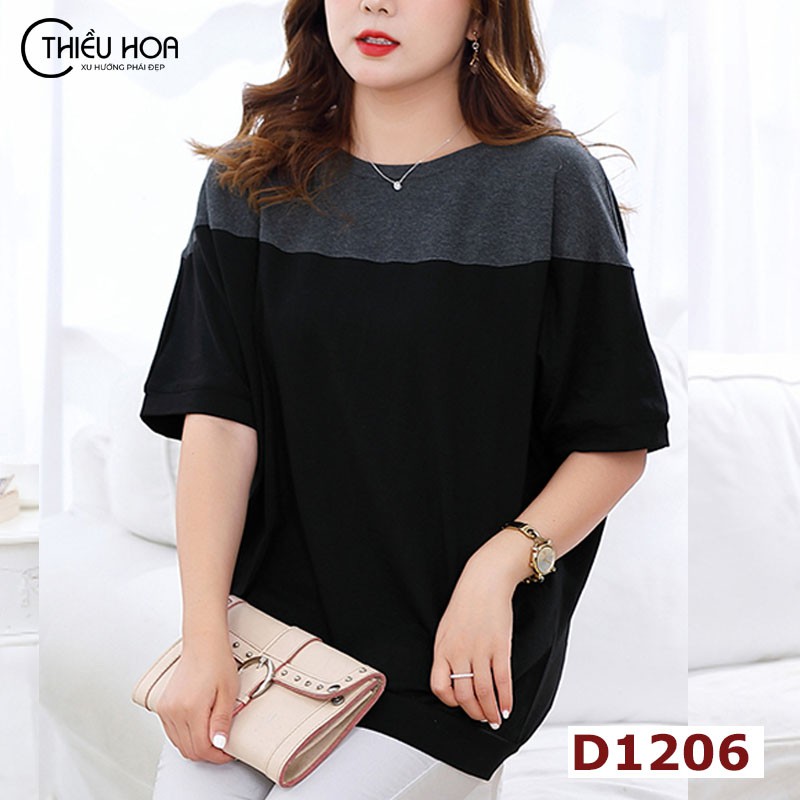 Áo Thun Nữ Trung Niên chất liệu thoáng mát mềm mại thương hiệu Thiều Hoa AN0D1206