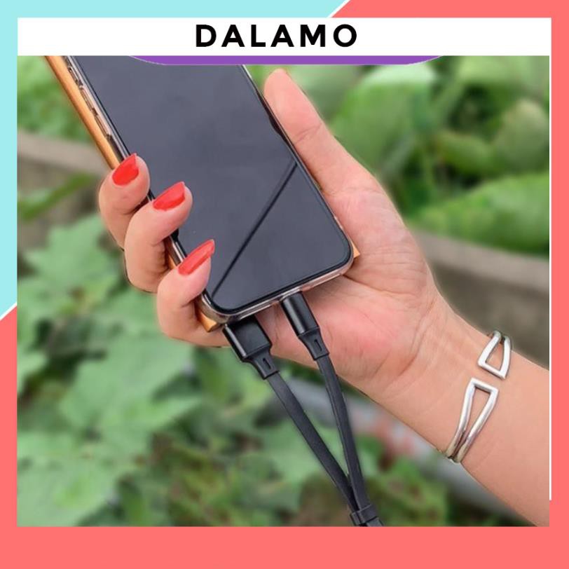 Cáp sạc iPhone Lightning – Type C – Micro USB loại ngắn 25 cm mẫu 1 DALAMO