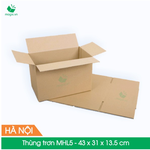 10 Thùng hộp carton - Mã MHL5 - Kích thước 43x31x13,5 cm