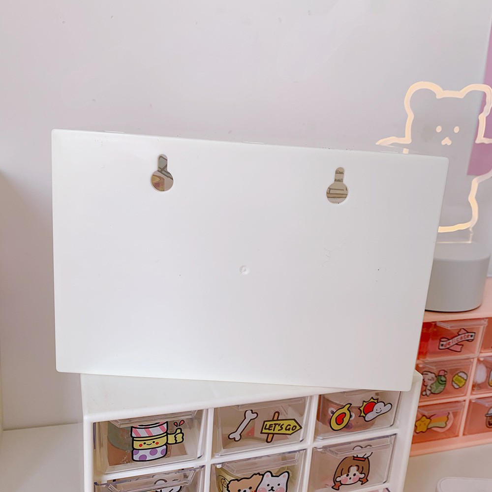 Tủ đựng sticker DecorMe hộp đựng sticker 9 ngăn kệ học để bàn Muji văn phòng phẩm